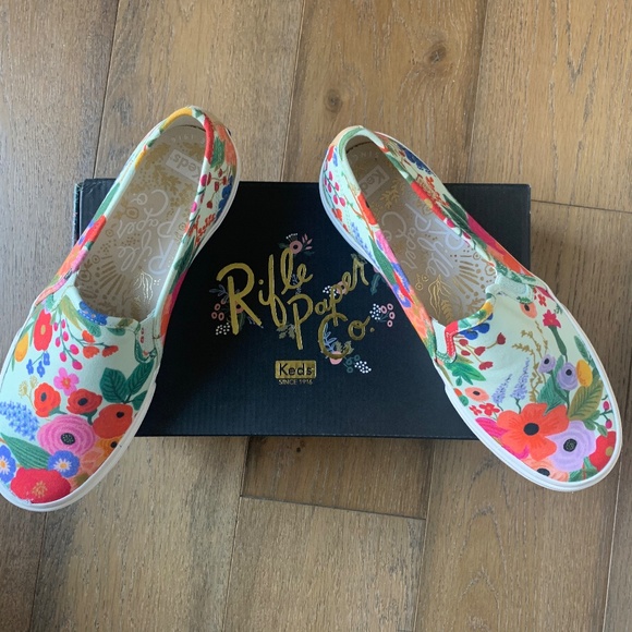 Keds xRifle Paper Co Floral (NEW) SZ 5 - Picture 1 of 10